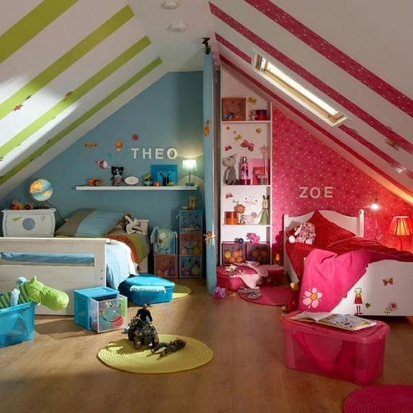 La utilización de diferentes colores es una opción rápida, visual y económica que sirve tanto para separar ambientes como para dividir espacios compartidos