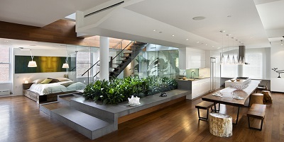 8 ideas para separar ambientes en un loft